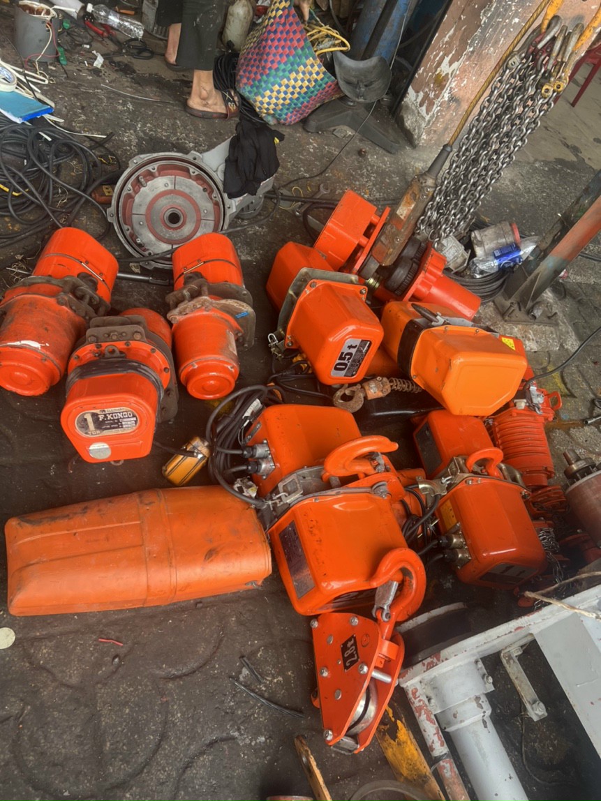 Những hư hỏng cần thợ sửa chữa pa lăng điện xử lý-03